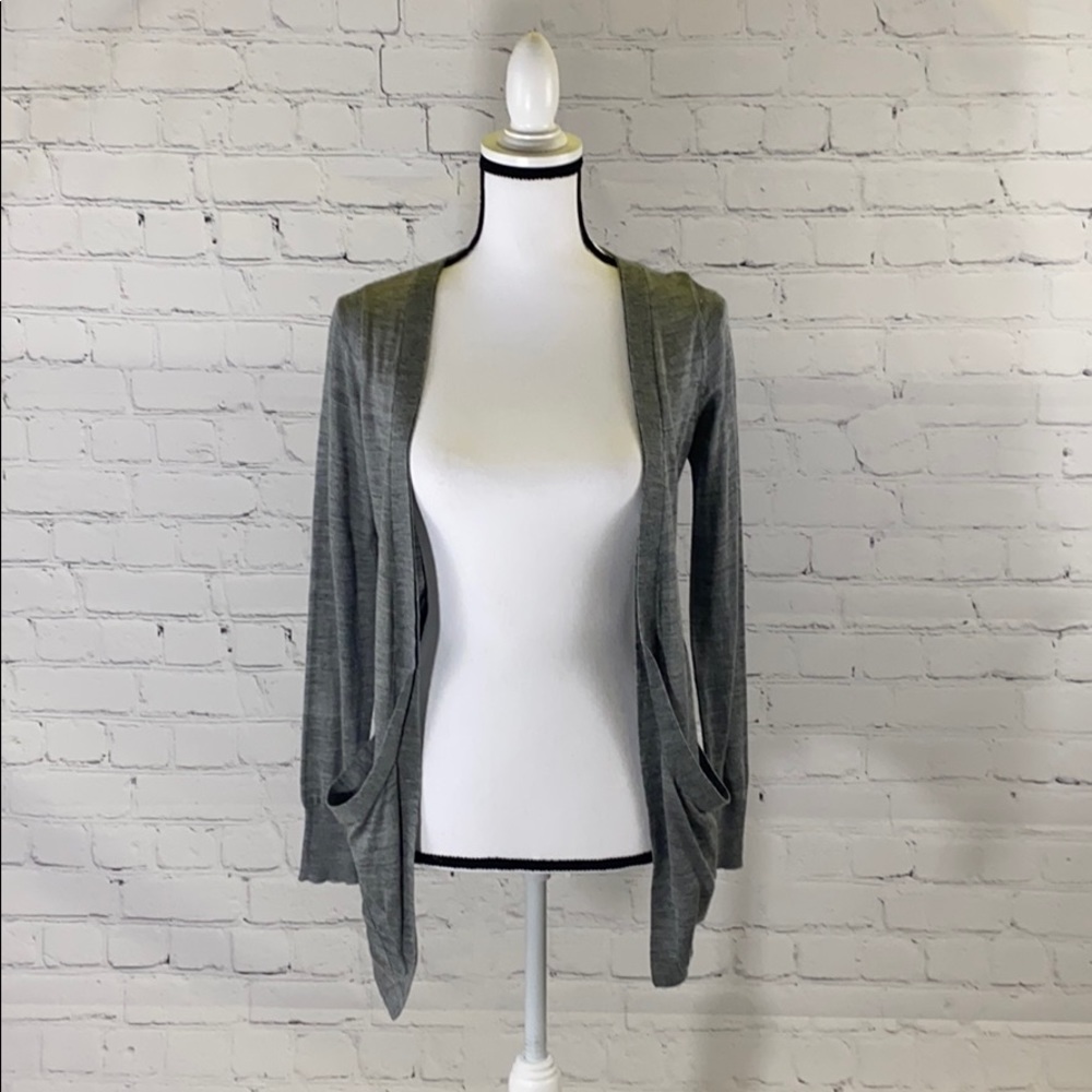 Grey So Cool Open Cardigan
